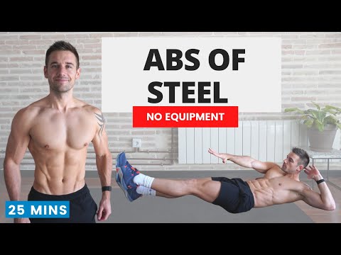 ABS OF STEEL! Six Pack Abs Workout with No Equipment | 25 Mins | #CrockFitApp