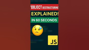 Object Destructuring in JavaScript Explained in 60 Seconds | JS Shortcut Trick! #coding #codeblocks
