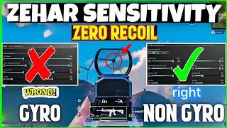 Try This🤯MASTER ZERO RECOIL🔥SENSITIVITY 3.1 UPDATE BEST SENSITIVITY BGMI NON GYRO & GYRO SENSITIVITY