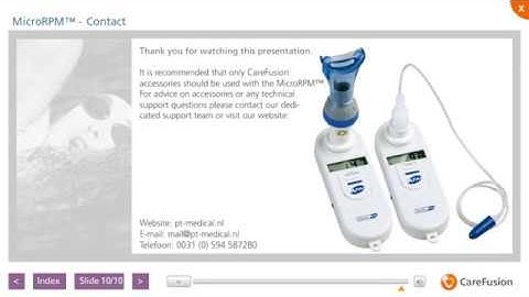 Miernik Siły Mięśni Oddechowych MicroRPM - wersja EN