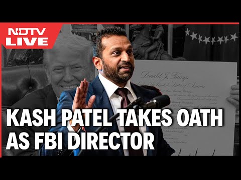 3:32:28 3:32:28 Now playing, Kash Patel LIVE | Kash Patel Latest News | Kash Patel FBI | Kash Patel Takes Oath