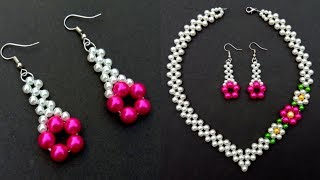 How To Make//A Beautiful Pearl Earrings//At Home//  Useful & Easy