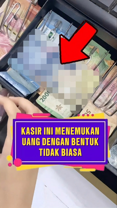 Kasir ini menemukan uang dengan bentuk tidak biasa ❗ #videoviral