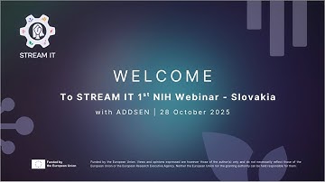 ADDSEN #1 NIH Webinar - Slovakia "Innovative approaches and Activities in STEM Education"