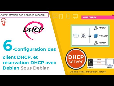 Configuration des client DHCP et réservation DHCP avec Debian