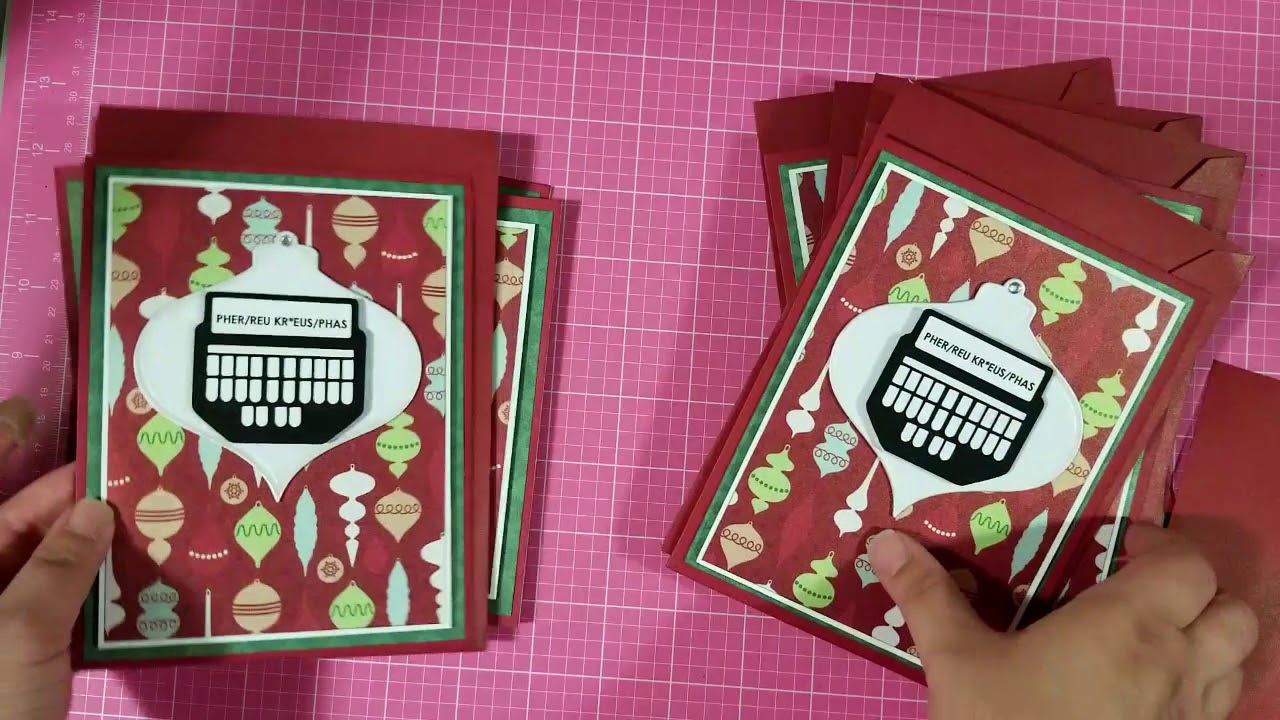 Stenotype Court Reporting Christmas Cards by Christina La Crafty YouTube