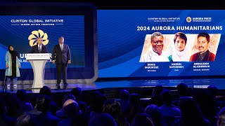 The 2024 Aurora Humanitarians’ Announcement at the CGI Event in New York City