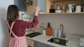 Rutinitas Di Dapur Minimalis | Refill, Masak Makanan Jepang, Buat Selai, Korean Drink, Bersih Bersih