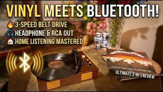 Cozy & Budget-Friendly: Mangostan 3-Speed Bluetooth Record Player Setup