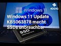 Windows 11 Update KB5063878 macht SSDs unbrauchbar – das kannst du tun!