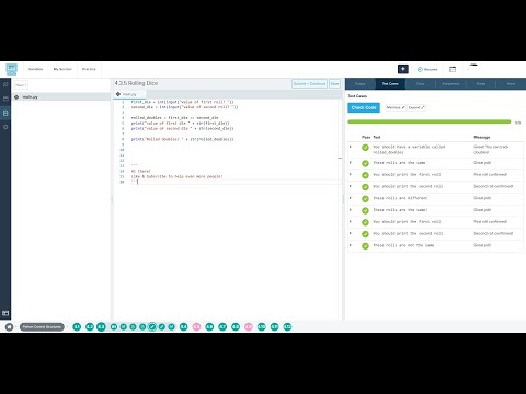 4.3.5 Rolling Dice codehs python