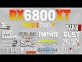 RX 6800 XT + Ryzen 5 7500F - Test in 16 Games 1440p (2026)