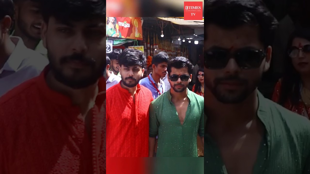 Abhishek Nigam & Siddharth Nigam get snapped at Lalbagh Cha Raja!