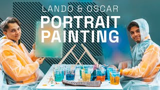 Lando Norris and Oscar Piastri take on Portrait Painting screenshot 2