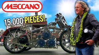 Racing A Motorcycle Built Entirely Out Of Meccano! | Toy Stories Special