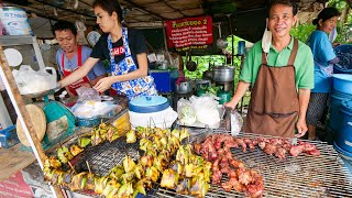 Street Food MEAT SWEATS!! 🥩 Roadside BREAKFAST in Chiang Mai! | ลาบเนื้อดิบ