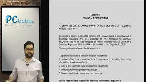 CS Prof. Corporate Restructuring Amendments Part 2 | By CS Praveen Choudhary