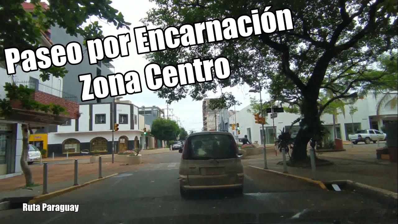 Paseo por la ciudad de Encarnación - Conducir en tiempo real - Driving in Paraguay
