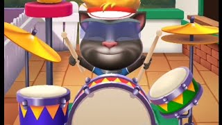 Tom's Drum Play | Day 14 | My Talking Tom 2 | ColorGames | #Shorts