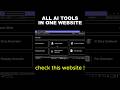 Unlock every tool you need, This website is a game-changer for 2026! 🚀 #shorts #ai