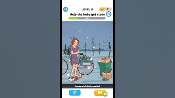 Annoying Puzzle Game - Level 17 - Help the baby get clean.