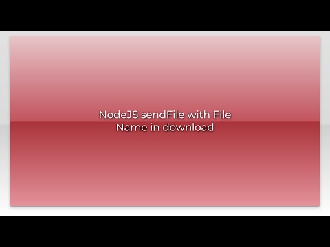 NodeJS sendFile with File Name in download