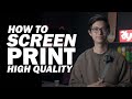 Printing high quality for your streetwear brand  screen printing