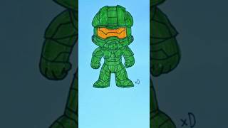 Dibujando a Máster Chief #artefácil #dibujo #tutorial