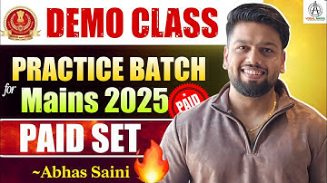 SURPRISE 😳  ! DEMO : PAID PRACTICE BATCH FOR SSC CGL MAINS 2025 ! #ssc #ssccgl