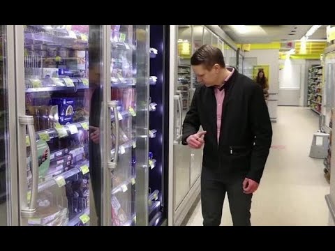 Finnish supermarket installs hands free door handle| CCTV English ...