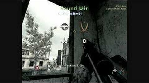 Cod4 Unscoped Sniper Headshot