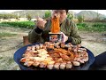 솥뚜껑삼겹살과 두부, 김치 조합에 불닭볶음면까지 (Samgyeopsal with Tofu, Spicy Fire Noodles) 요리&먹방! - Mukbang eating show