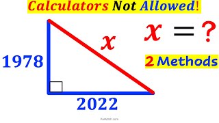 Full Can you find the X value | (Calculators Not Allowed) | #math #maths | #geometry Update