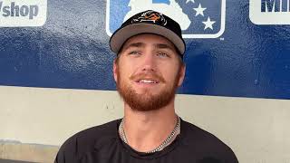 Pitcher Zane Morehouse - RubberDucks Warmup, June 2025