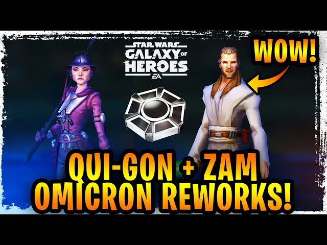 Qui-Gon Jinn + Zam Wesell Rework Omicron Kit Reveal! Qui-Gon is Insane!  60,000+ Offense for Jedi 