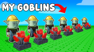 going from BROKE to TRILLIONAIRE in Roblox Your Goblin Mine...