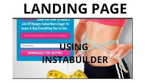 Landing Page Using Instabuilder