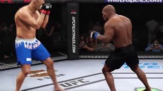 EA sports UFC 2 MIKE TYSON vs CHUCK LIDDELL knockout mode Gameplay