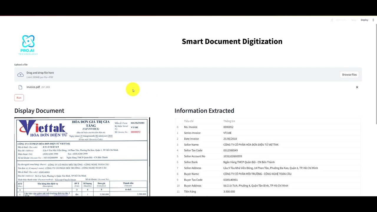 AI Project | Demo Smart Document Digitization - Số hóa tài liệu thông minh
