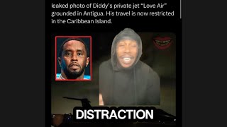leaked photo of Diddy’s private jet “Love Air” grounded in Antigua