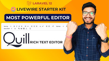 Quill Editor in Laravel 12 + Livewire — Volledige CRUD + afbeeldingen en video