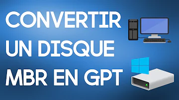 Comment convertir disque en GPT ?