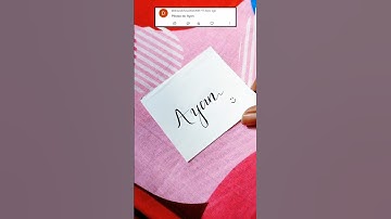 Comment Your Name 😍💥#shorts #ytshorts #youtubeshorts #calligraphy #name #signature #logo #fyp #art