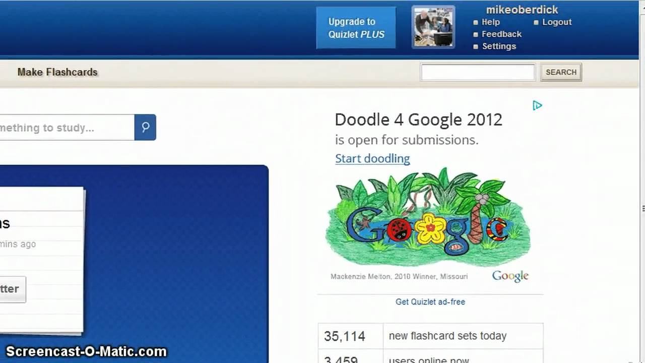 Quizlet Homepage Tour YouTube
