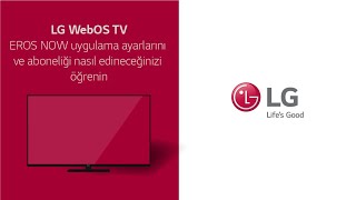 [LG WebOS TV] - LG TV’nizdeki EROS NOW uygulama ayarlarını ve aboneliği nasıl edineceğinizi öğrenin screenshot 2