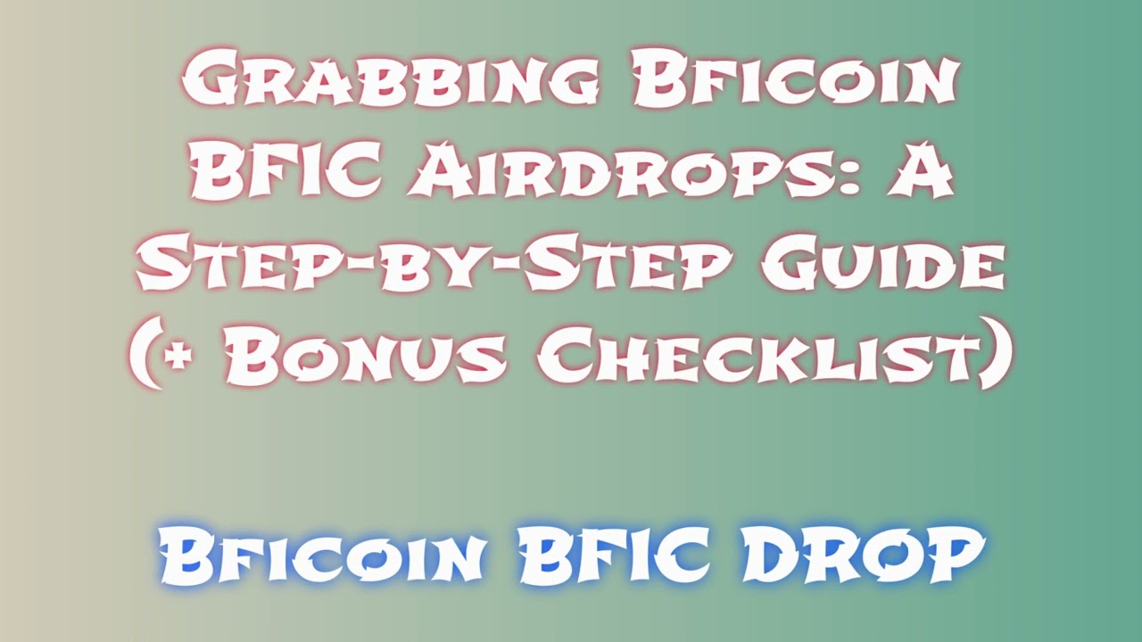 Get Free Bficoin BFIC Airdrop  | Learn How to Swap or Sell Bficoin BFIC Airdrop