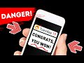 If You Get a Winning Message, Delete It Without Opening!