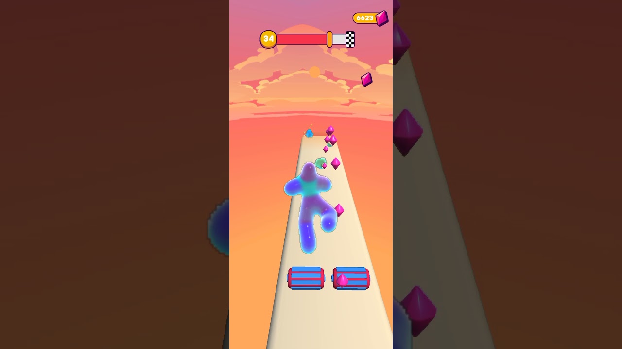 Blob Runner 3D_All level gameplay. (Android&IOS walkthrough) (leve-34)