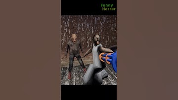 Playing as Granny with Super Nerf Gun vs Zombie Army ! Gameplay Animation #granny #shorts #animation