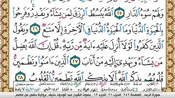 سورة الرعد عبد الودود حنيف Surah Al Raad  Abd Al Wadood Haneef برواية حفص عن عاصم